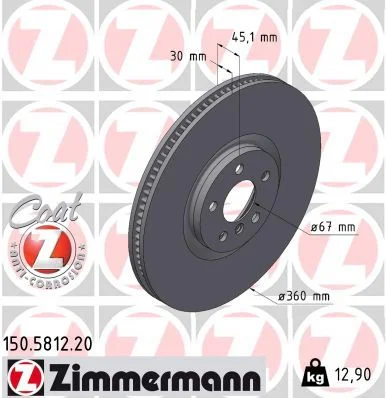Brake Disc  150.5812.20