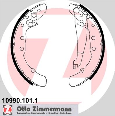 Комплект гальмівних колодок ZIMMERMANN 10990.101.1