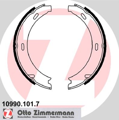 Brake Shoe Set, parking brake ZIMMERMANN 10990.101.7