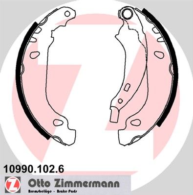 Brake Shoe Set ZIMMERMANN 10990.102.6