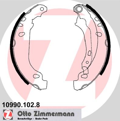 Brake Shoe Set ZIMMERMANN 10990.102.8