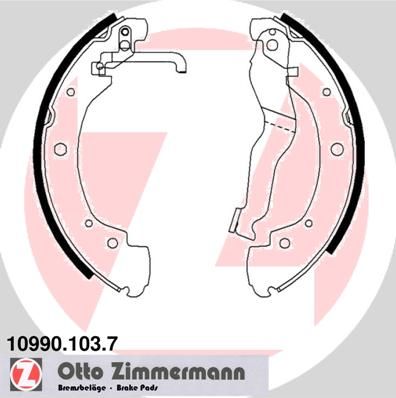Brake Shoe Set ZIMMERMANN 10990.103.7