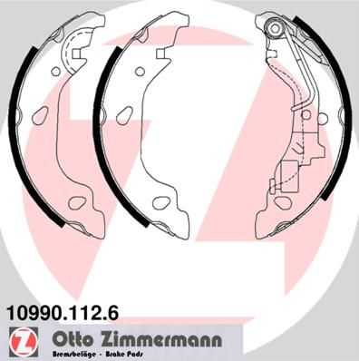 Brake Shoe Set ZIMMERMANN 10990.112.6