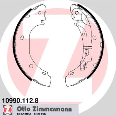 Комплект гальмівних колодок ZIMMERMANN 10990.112.8