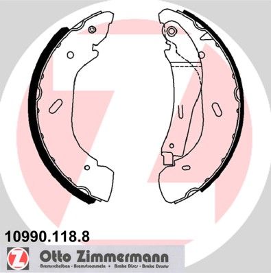 Brake Shoe Set ZIMMERMANN 10990.118.8