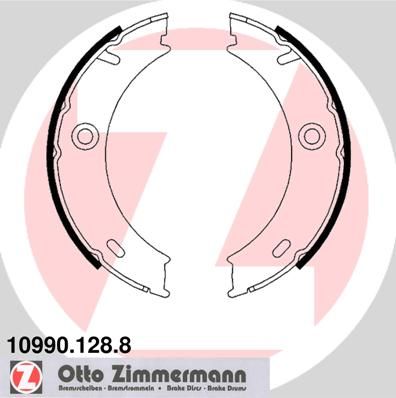 Brake Shoe Set, parking brake ZIMMERMANN 10990.128.8