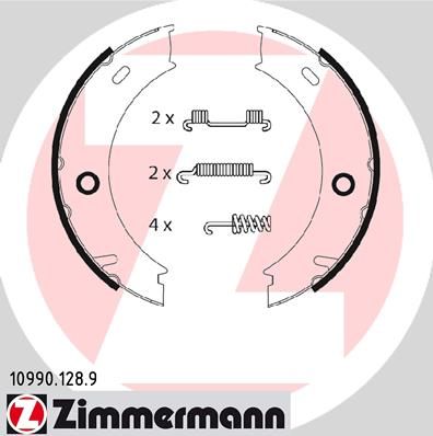 Brake Shoe Set, parking brake ZIMMERMANN 10990.128.9