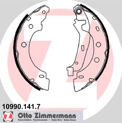 Комплект гальмівних колодок ZIMMERMANN 10990.141.7