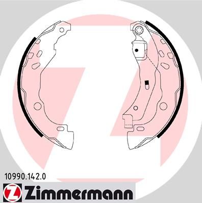 Brake Shoe Set ZIMMERMANN 10990.142.0