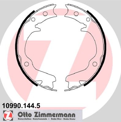 Brake Shoe Set, parking brake ZIMMERMANN 10990.144.5