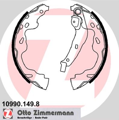 Stabdžių trinkelių komplektas ZIMMERMANN 10990.149.8