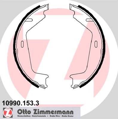 Brake Shoe Set, parking brake ZIMMERMANN 10990.153.3