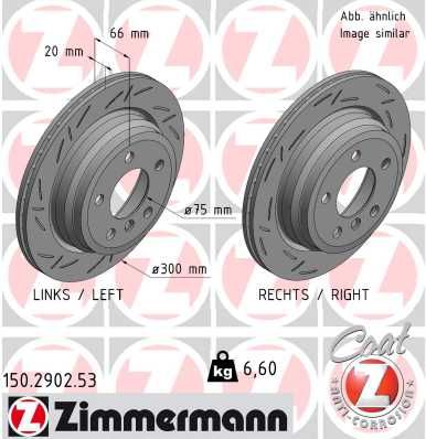 Brake Disc ZIMMERMANN 150.2902.53