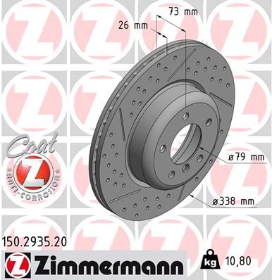 Brake Disc ZIMMERMANN 150.2935.20