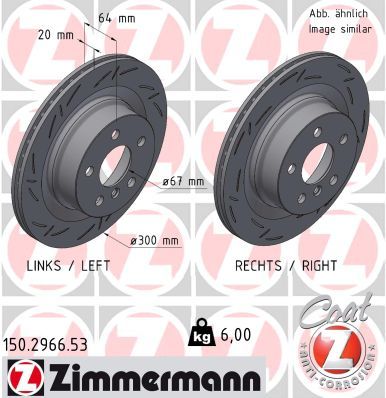 Brake Disc ZIMMERMANN 150.2966.53