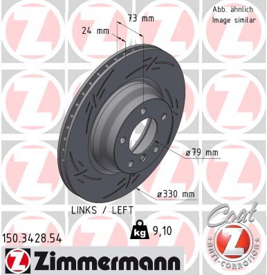 Brake Disc ZIMMERMANN 150.3428.54