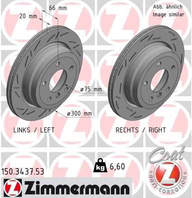 Гальмівний диск ZIMMERMANN 150.3437.53