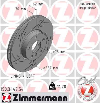 Brake Disc ZIMMERMANN 150.3447.54