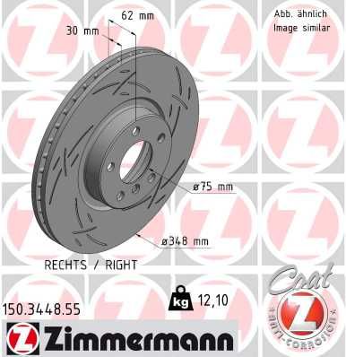 Brake Disc ZIMMERMANN 150.3448.55