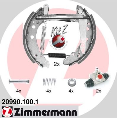 Stabdžių trinkelių komplektas ZIMMERMANN 20990.100.1