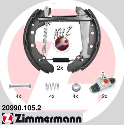 Комплект гальмівних колодок ZIMMERMANN 20990.105.2