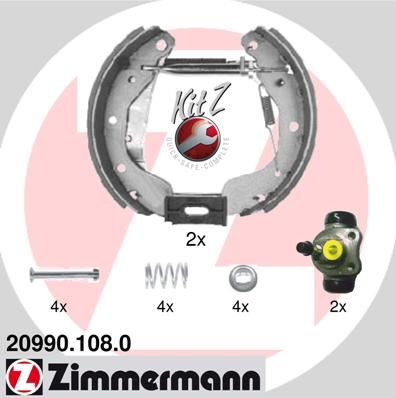 Brake Shoe Set ZIMMERMANN 20990.108.0