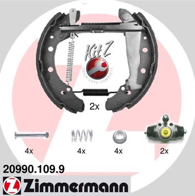 Brake Shoe Set ZIMMERMANN 20990.109.9