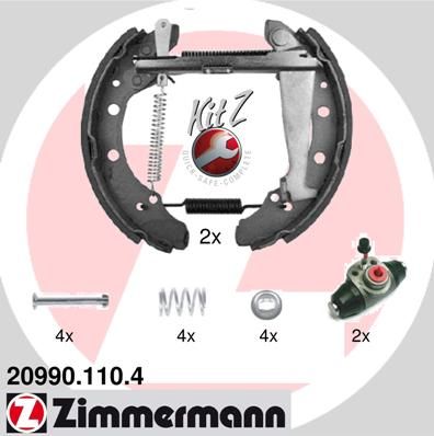 Brake Shoe Set ZIMMERMANN 20990.110.4