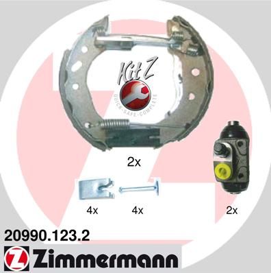 Brake Shoe Set ZIMMERMANN 20990.123.2