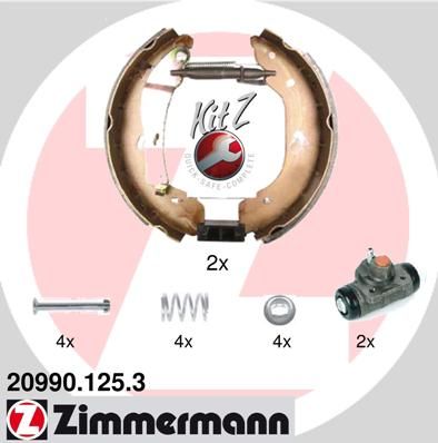 Stabdžių trinkelių komplektas ZIMMERMANN 20990.125.3