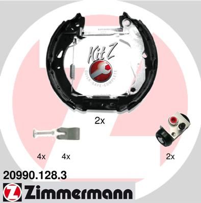 Brake Shoe Set ZIMMERMANN 20990.128.3