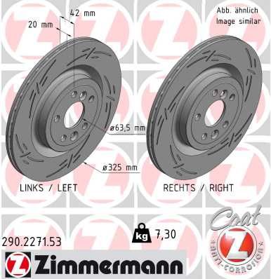 Brake Disc ZIMMERMANN 290.2271.53