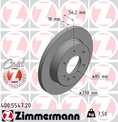 Brake Disc ZIMMERMANN 400.5547.20