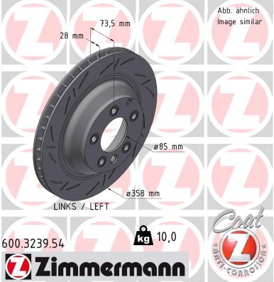 Гальмівний диск ZIMMERMANN 600.3239.54