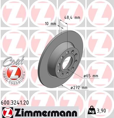 Гальмівний диск ZIMMERMANN 600.3241.20