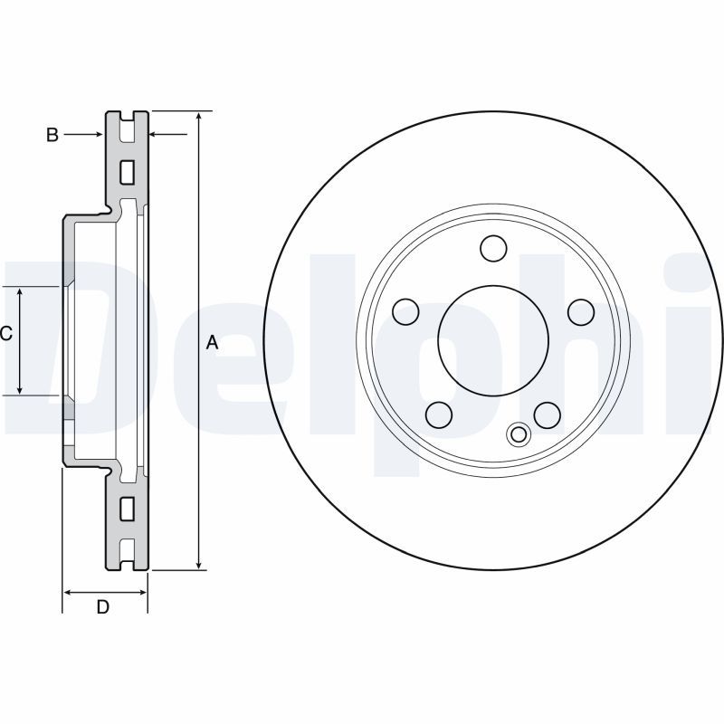 Brake Disc DELPHI BG4554C