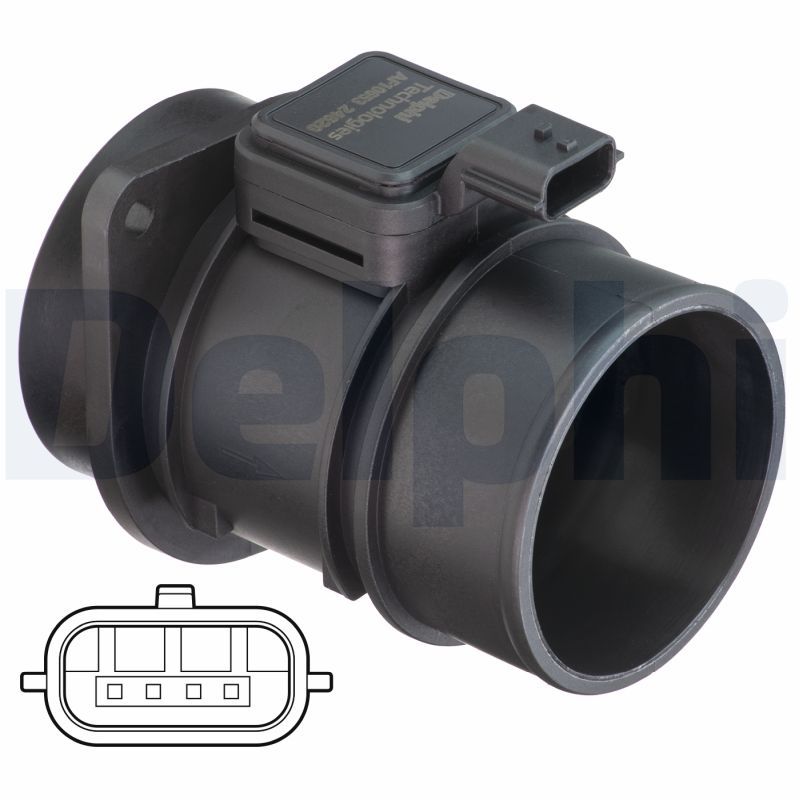 Mass Air Flow Sensor DELPHI AF10653-12B1