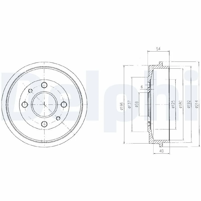 Гальмівний барабан DELPHI BF200