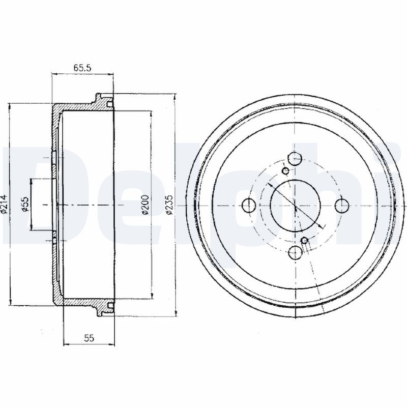 Brake Drum DELPHI BF278