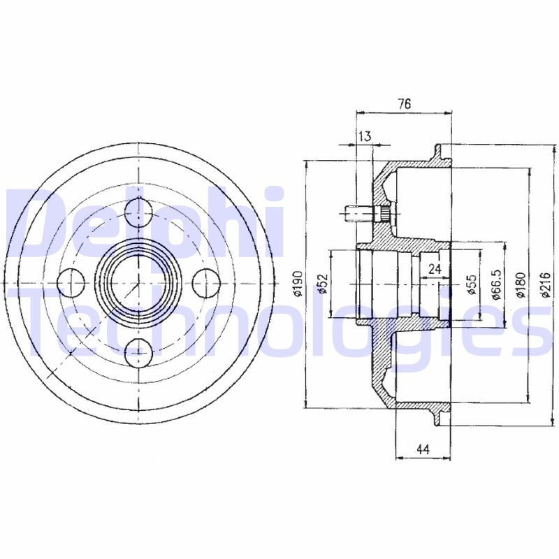 Brake Drum DELPHI BF329