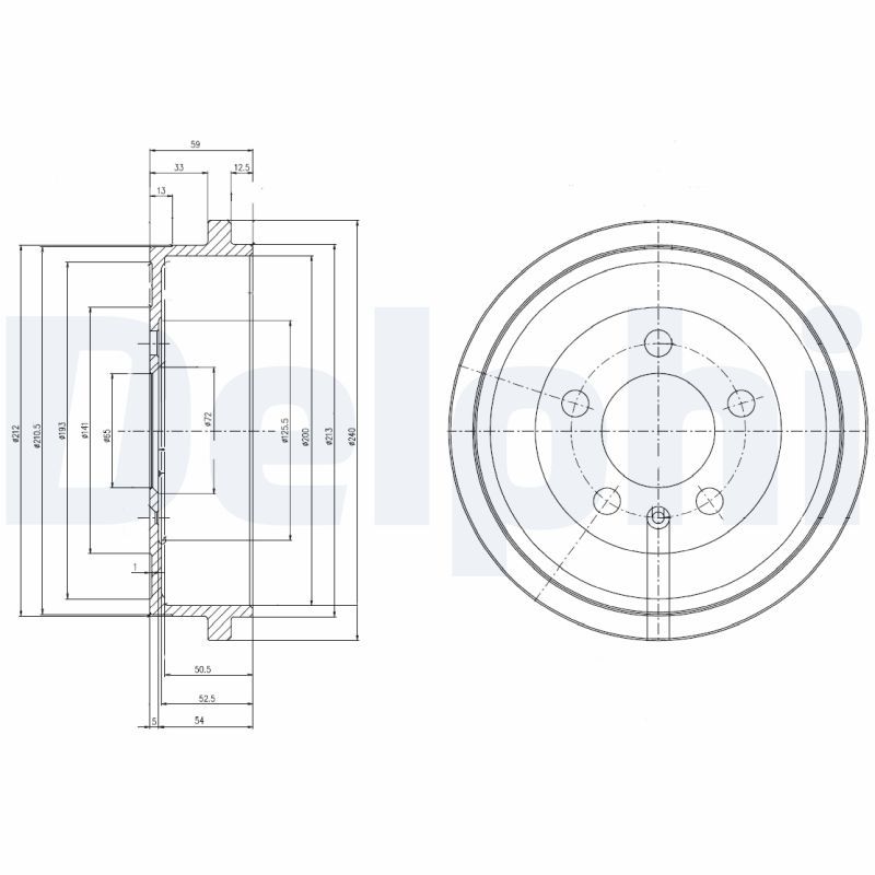 Brake Drum DELPHI BF463