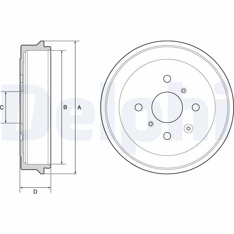 Brake Drum DELPHI BF506