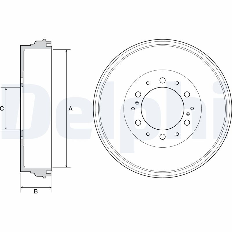 Brake Drum DELPHI BF537