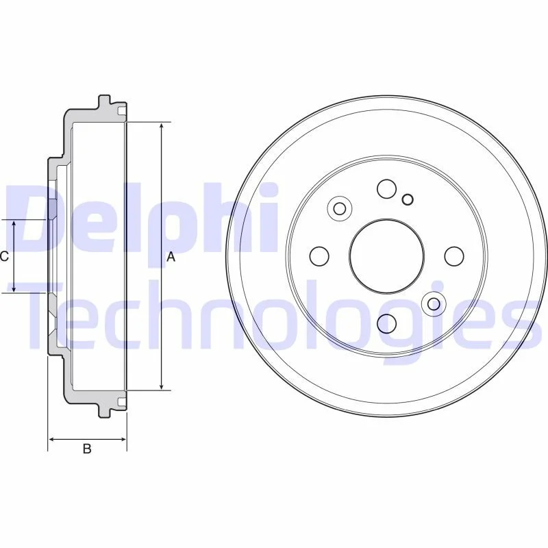 Brake Drum DELPHI BF542