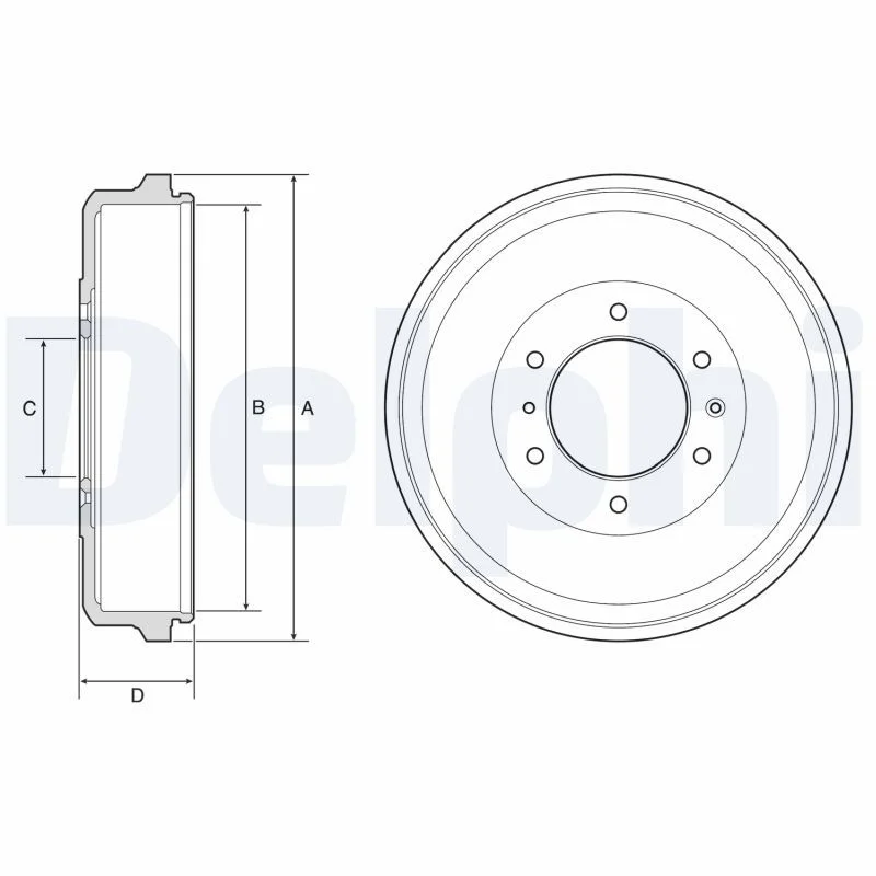 Brake Drum DELPHI BF573