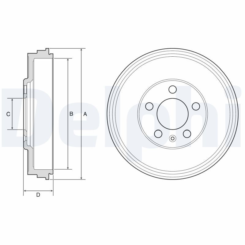 Stabdžių būgnas DELPHI BF575
