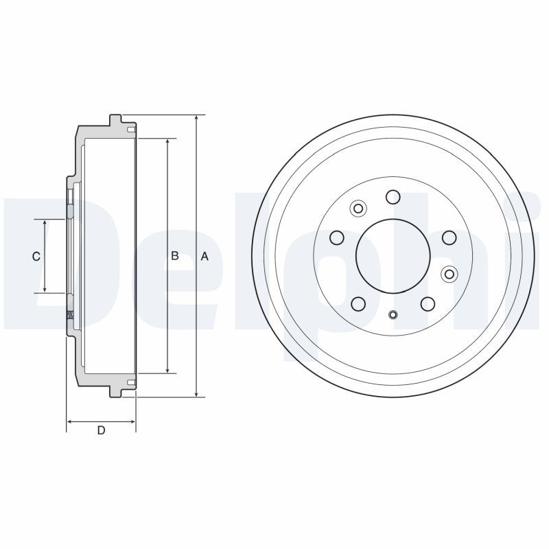 Brake Drum DELPHI BF579