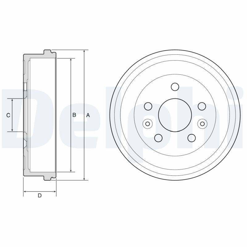 Brake Drum DELPHI BF597