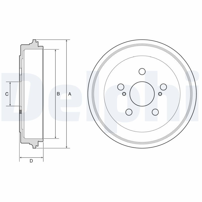 Гальмівний барабан DELPHI BF615