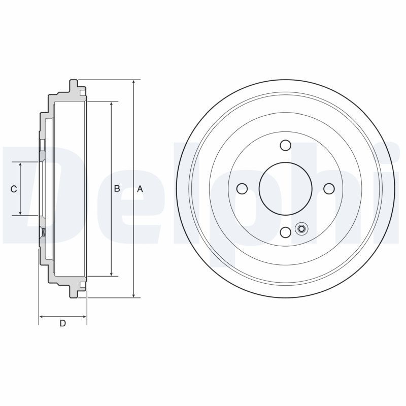Stabdžių būgnas DELPHI BF618